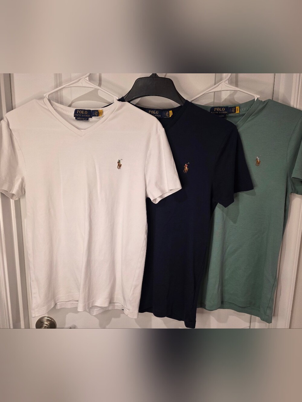 Polo Ralph Lauren Custom Slim Fit V-Neck T-Shirt Bundle 3